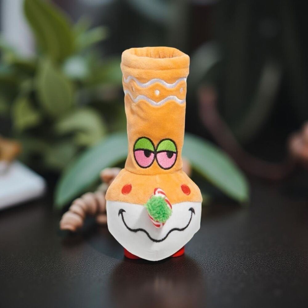 NIP Bark Box 420 Plush Treat Squeaker Give a Dog A Ginger B*ONG Toy NEW UNOpened